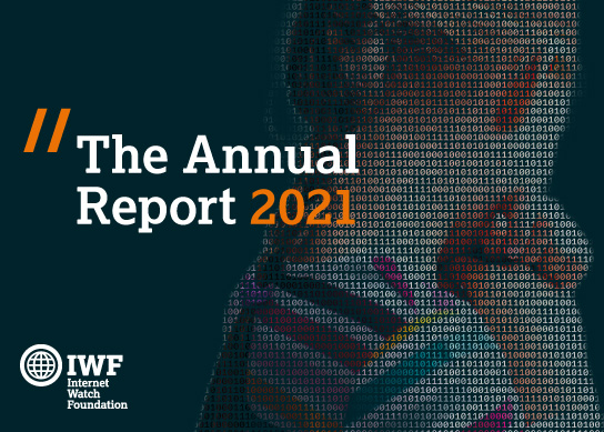 Image of child made up of developer code