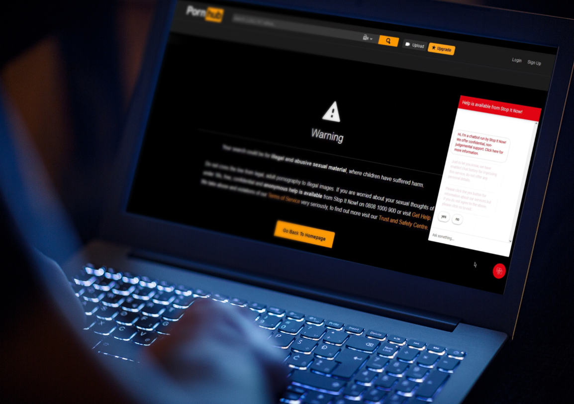 Internet Watch Foundation, Stop It Now, and Pornhub launch first of its kind chatbot to prevent child sexual abuse