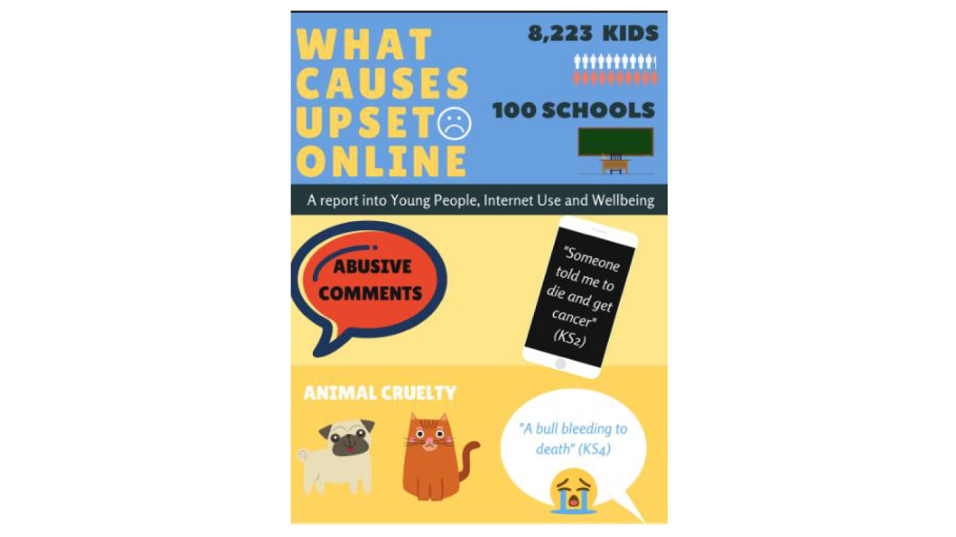 Abusive comments are one of the main causes of upset for young people online