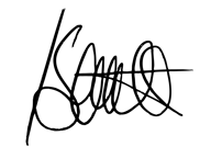 IWF CEO Kerry Smith's signature