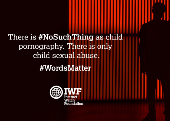 There is #NoSuchThing as child pornography. There is only child sexual abuse. 